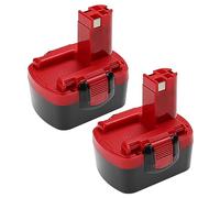 vhbw 2X batería reemplaza Bosch 2 607 335 711, 2 607 335 699, 2 607 335 694, 2 607 335 686 para Herramienta (2500 mAh, NiMH, 14,4 V)