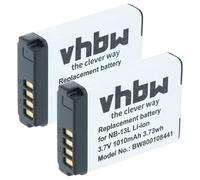 vhbw 2X batería reemplaza Canon NB-13L para cámara (1010 mAh, 3,7 V, Li-Ion)