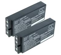 vhbw 2x batería reemplaza Danfoss 2303696 | BT12 para mando a distancia industrial (2000 mAh, 7,2 V, NiMH) - negro