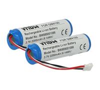 vhbw 2X batería reemplaza Datalogic 128000894, BT-8, RBP-4000 para escáner códigos de Barra, TPV (2200 mAh, 3,7 V, Li-Ion)