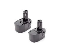 vhbw 2X Batería reemplaza Dewalt DC9091, DE9038, DE9091, DE9092, DE9094, DE9502, DW9094 para Herramientas eléctricas (1500 mAh, NiMH, 14,4 V)