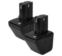 vhbw 2X batería reemplaza Gesipa CPT12/2 EHD para Herramienta, Herramienta colocación Remaches Ciegos (2000 mAh, NiMH, 12 V)