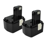 vhbw 2X batería reemplaza Hitachi EB 1420RS, EB 1424, EB 1414L, EB 1414S, EB 1426H, EB 1430H para Herramienta (3300 mAh, NiMH, 14,4 V)