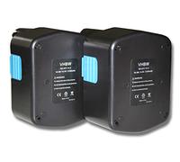 vhbw 2X batería reemplaza Hitachi EB 14H, EB 14S, EB 1430X, EB 14B, EB 1430R, EB 1430H para Herramienta (2100 mAh, NiMH, 14,4 V)