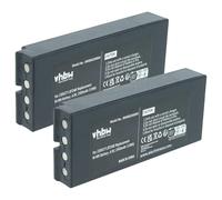 vhbw 2X batería reemplaza Iribarri BT27iK para Mando a Distancia Industrial (2500 mAh, 4,8 V, NiMH) - Negro