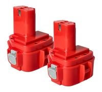 vhbw 2X batería reemplaza Makita 192536-4, 192271-4, 192296-8, 192293-4, 1250, 192407-5, 1235F para Herramienta (1500 mAh, NiMH, 12 V)