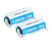 vhbw 2X batería reemplaza Panasonic BR-2/3AG, BR17335 para Controlador Lógico Programable (1450 mAh, 3 V, Li-MnO2)