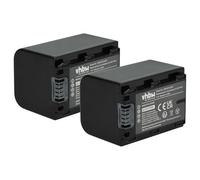 vhbw 2X batería reemplaza Sony NP-FH70 para cámara de vídeo (950 mAh, 7,2 V, Li-Ion) con Chip