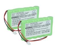 vhbw 2X batería reemplaza Visonic BAT301179, 103-303689, 103-300691, 103-301179, BATPM30 para Sistema de Alarma (1500 mAh, 7,2 V, NiMH)