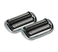 vhbw 2x cabezales de repuesto compatible con Braun 70-S7500cc, 70-S7201cc, 70-S7320cc, 70-S7300cc máquina de afeitar, negro plata blanco