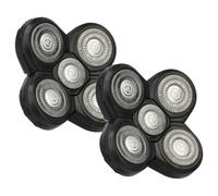 vhbw 2x cabezales de repuesto compatible con Philips serie RQ10 RQ1076, RQ1080, RQ1085, RQ1075, RQ1090, RQ1095 máquina de afeitar
