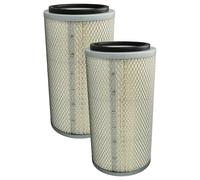 vhbw 2x Cartucho de filtro compatible con SBC 560, 990, 350, 500, 420 cabina chorro de arena - Filtro de papel con cesta de malla