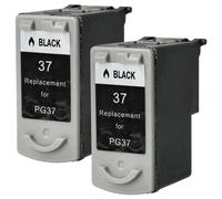 vhbw 2X Cartuchos de Tinta Compatible con Canon Pixma ip2500, mp190, mp470, ip2600, mp220, ip1800, mp140, mp210 Impresora - Negro (Rellenado)