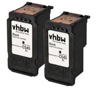 vhbw 2X Cartuchos de Tinta Compatible con Canon Pixma TS3151, TS3150, TR4551, TR4550, TS305, TS304, TS302, TS205 Impresora - Negro (Rellenado)