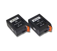 vhbw 2X Cartuchos de Tinta reemplaza Canon BC-02, BX-02, BC-01 para Impresora - Negro (Rellenado)