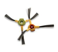 vhbw 2X Cepillo Lateral Compatible con Ecovacs Deebot D63s, D68 Robot Aspirador - Set cepillos, Izquierda/Derecha, Amarillo/Verde/Rojo/Negro