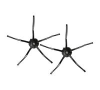 vhbw 2X Cepillo Lateral Compatible con Roborock E5 Robot Aspirador - Set cepillos, Negro