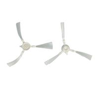 vhbw 2X Cepillo Lateral Compatible con Rowenta X-plorer Serie 20 Aqua RR6871WH, RR6875WH Robot Aspirador - Set cepillos, Blanco