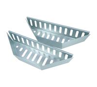 vhbw 2X Cesta para carbón Vegetal Compatible con Weber Performer | Original Kettle barbacoas tipo bola - 38,5 x 11,8 x 7,5 cm, acero inoxidable
