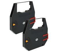 vhbw 2x Cinta de color de escritura compatible con Olympia Carrera II, Carrera de Luxe MD impresora de matriz o de tickets - banda de carbono, negro