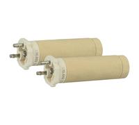 vhbw 2x Elemento calefactor compatible con Leister Triac S Eco pistola de soldadura de aire caliente - Cerámica, núcleo de calefacción, 3,1 x 10,2 cm