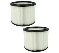 vhbw 2x Elemento filtrante compatible con Nilfisk Aero 21B 0L BP36V aspiradora seco/mojado