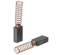 vhbw 2x escobilla 5 x 8 x 15 mm Compatible con Vorwerk kobold 131, 130, 122, 117, 119, 120, 118, VK 118, VK 117, 121 aspirador + resorte