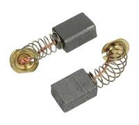 vhbw 2x escobilla carbón motor carbono 6 x 9 x 12 mm reemplaza Makita 191938-1, 643408-1, CB-408, CB-410, CB-411, CB-422 para herramientas eléctricas