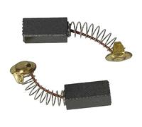 vhbw 2x escobilla de carbón compatible con Hitachi Hikoki VRV-16 | VTP-19 herramientas, martillo perforador + resorte - 17 x 6,5 x 6,5 mm