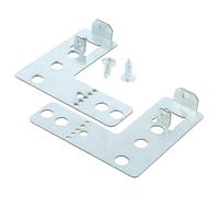 vhbw 2x escuadra de fijación reemplaza Bosch 00170664 para lavavajillas - Set de fijación para lavavajillas 6,3 x 6,8 x 1 cm