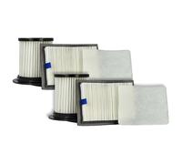 vhbw 2x filtro aire salida, 2x filtro premotor, 2x filtro central de láminas compatible con Dirt Devil M2725-3, M2725-4, M2725-5 aspiradora