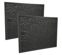 vhbw 2x Filtro carbón activo reemplaza Philips FY3432/10 para purificadores de aire - Filtro de aire negro