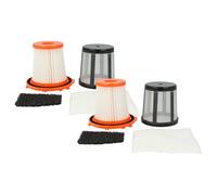 vhbw 2x Filtro compatible con AEG AOS9330 aspiradora - filtro Hepa, filtro protector motor, microfiltro naranja negro blanco