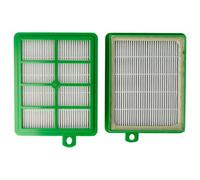 vhbw 2x Filtro compatible con AEG Electrolux AJG 6806 | AJG 6807, AJG 6808, AJG 6809, AJG 6810, AJG 6811 aspiradora - filtro Hepa verde blanco