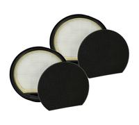 vhbw 2x Filtro compatible con Bosch BGS05A221, BGS05A320, BGS05A222, BGS05A322, BGS05A220 aspiradora - Filtro de aire de salida, negro/blanco