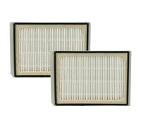 vhbw 2x Filtro compatible con Bosch Perfecta 85 aspiradora - filtro Hepa gris blanco