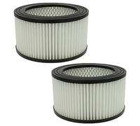 vhbw 2x filtro compatible con Cecotec Conga PowerAsh 1200 | aspirador de cenizas - Filtro HEPA, negro / blanco
