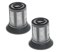 vhbw 2x Filtro compatible con Clatronic BS 1293 Eco-Cyclon aspiradora - elemento filtrante (filtro nailon + filtro HEPA) negro gris blanco
