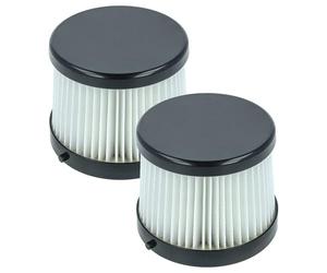 vhbw 2x Filtro compatible con Dewalt DCV5011H, DCV501HB aspiradora - filtro Hepa negro blanco
