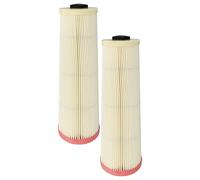 vhbw 2x Filtro compatible con Dustcontrol DC 2800, 1800, 2900 eco aspiradora - filtro Hepa naranja blanco