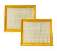 vhbw 2x Filtro compatible con Festool CTH 26 E aspiradora - filtro Hepa amarillo blanco