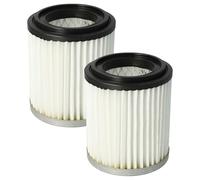 vhbw 2x Filtro compatible con Grafner 20 L - A 17307/17534, 20l A15743 aspirador de ceniza - filtro Hepa blanco