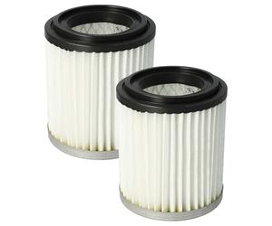 vhbw 2x Filtro compatible con Grafner 20 L - A 17307/17534, 20l A15743 aspirador de ceniza - filtro Hepa blanco