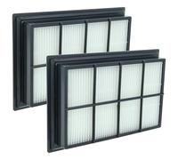 vhbw 2x Filtro compatible con Kärcher SV1802, SV1902, SV7 aspiradora - filtro Hepa negro blanco