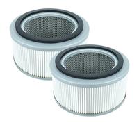 vhbw 2x Filtro compatible con Kärcher T 10/1, T 191 aspiradora - filtro Hepa negro gris blanco