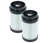 vhbw 2x Filtro compatible con Kärcher VC 6, VC 7 aspiradora - filtro Hepa negro blanco