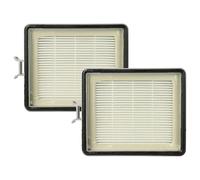 vhbw 2x Filtro compatible con Lux Intelligence Serie S115 aspiradora | filtro salida del motor HEPA gris blanco