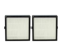 vhbw 2x Filtro compatible con Nilfisk Compact C110, C120, C10, C220, C230, C15, C210 aspiradora - filtro Hepa negro blanco