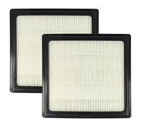 vhbw 2x Filtro compatible con Nilfisk Extreme X300C, X300, XL aspiradora - filtro Hepa negro blanco