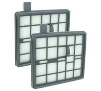 vhbw 2x Filtro compatible con Nilfisk Meteor aspiradora - filtro Hepa gris blanco